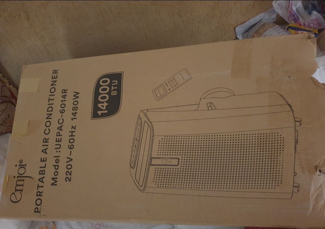 Riyadh, Air Conditioners, SAR 750,  Portable Freon Air Conditioner &ndash; Emjoi 14,000 BTU (Energy Saving & Excellent Condition)