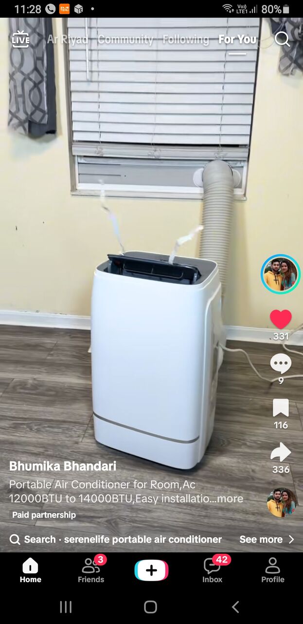 Riyadh, Air Conditioners, SAR 750,  Portable Freon Air Conditioner &ndash; Emjoi 14,000 BTU (Energy Saving & Excellent Condition)