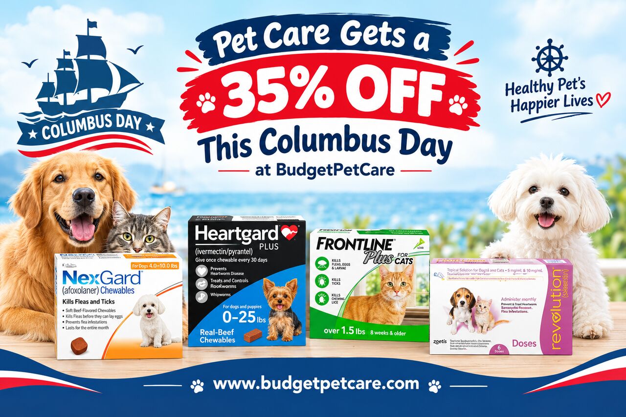 New York, Pet Supplies, Pet Care Gets A 35% Off This Columbus Day At BudgetPetCare
