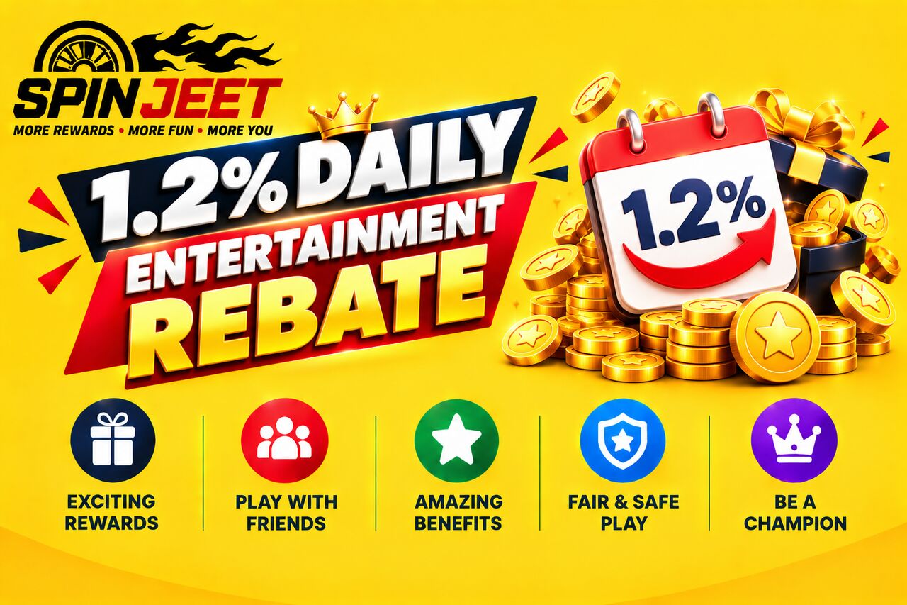 Mumbai, Sports, Spinjeet 1.2% Daily Entertainment Rebate &ndash; Important Information