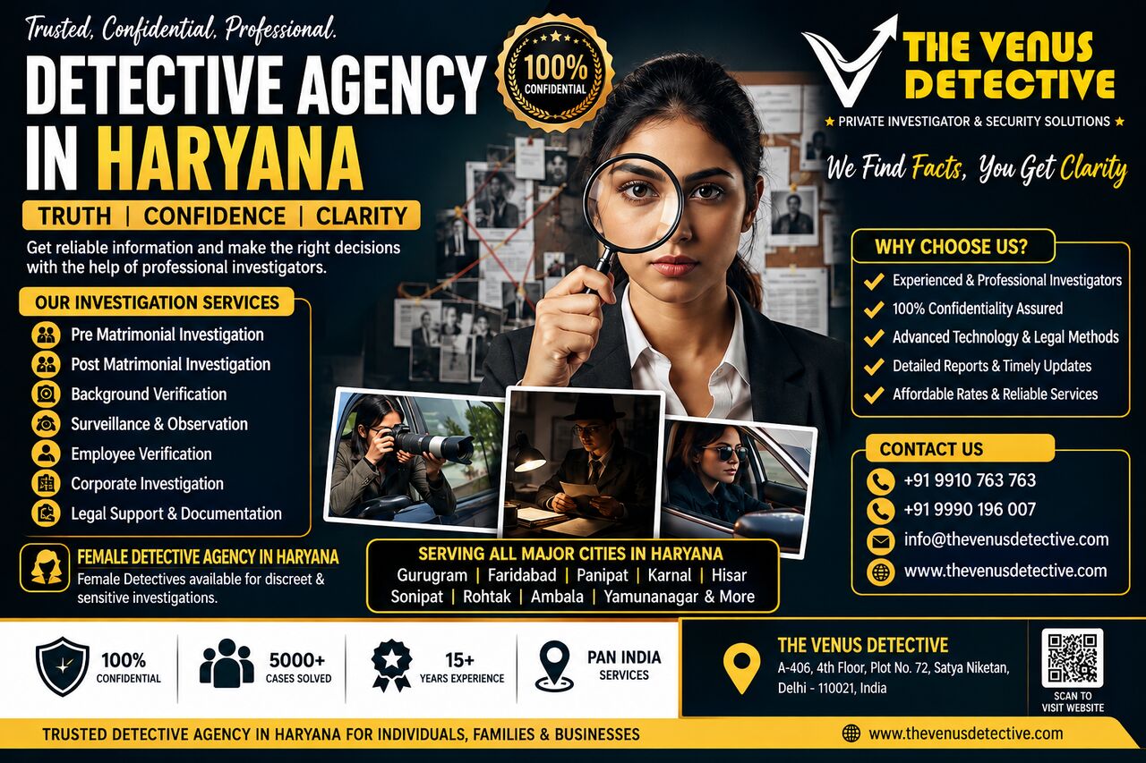 Haryana, General, Detective Agency In Haryana &ndash; The Venus Detective