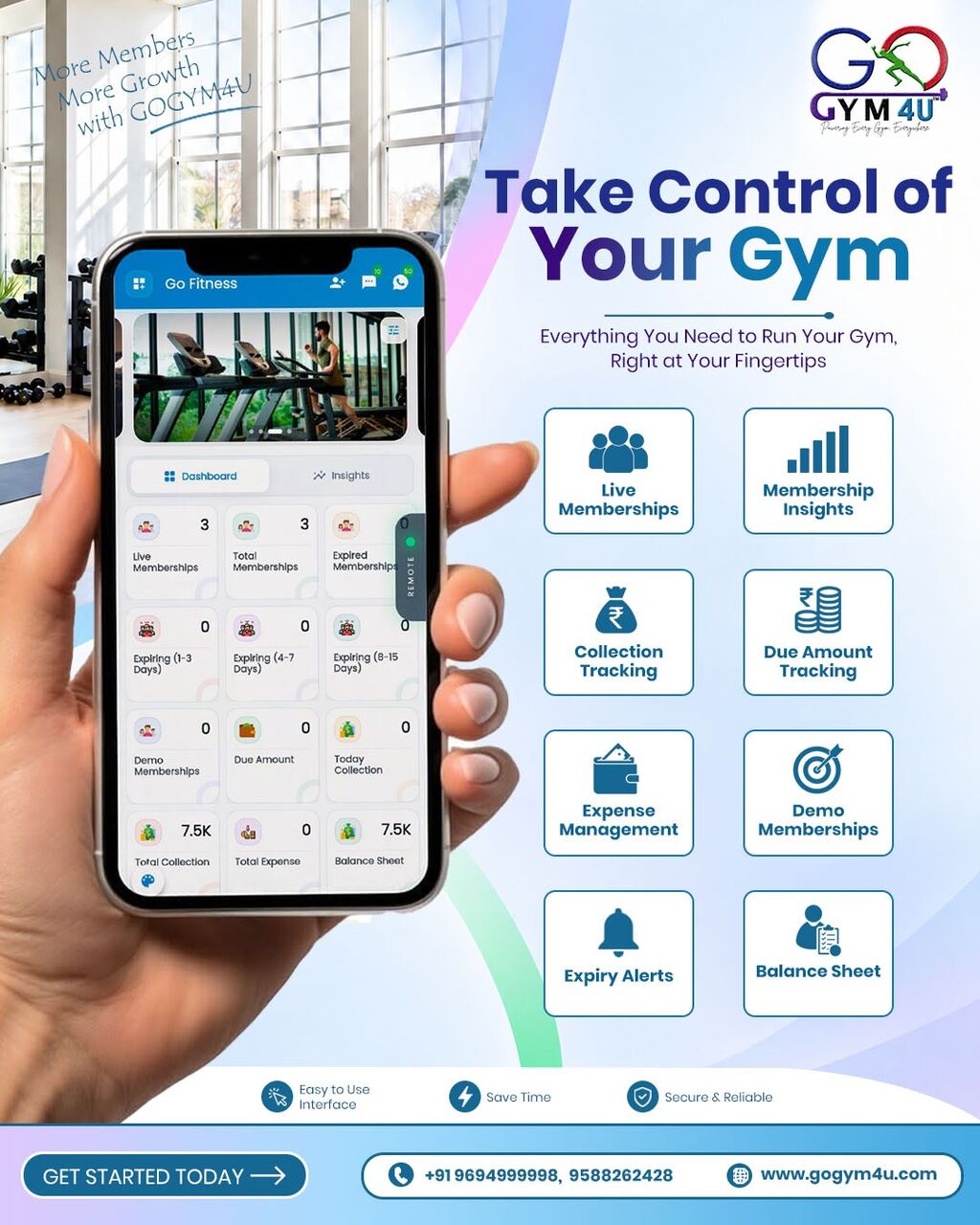 Jaipur, Mobile Apps, GoGym4U &ndash; Fitness Club Management App For Growing Gyms