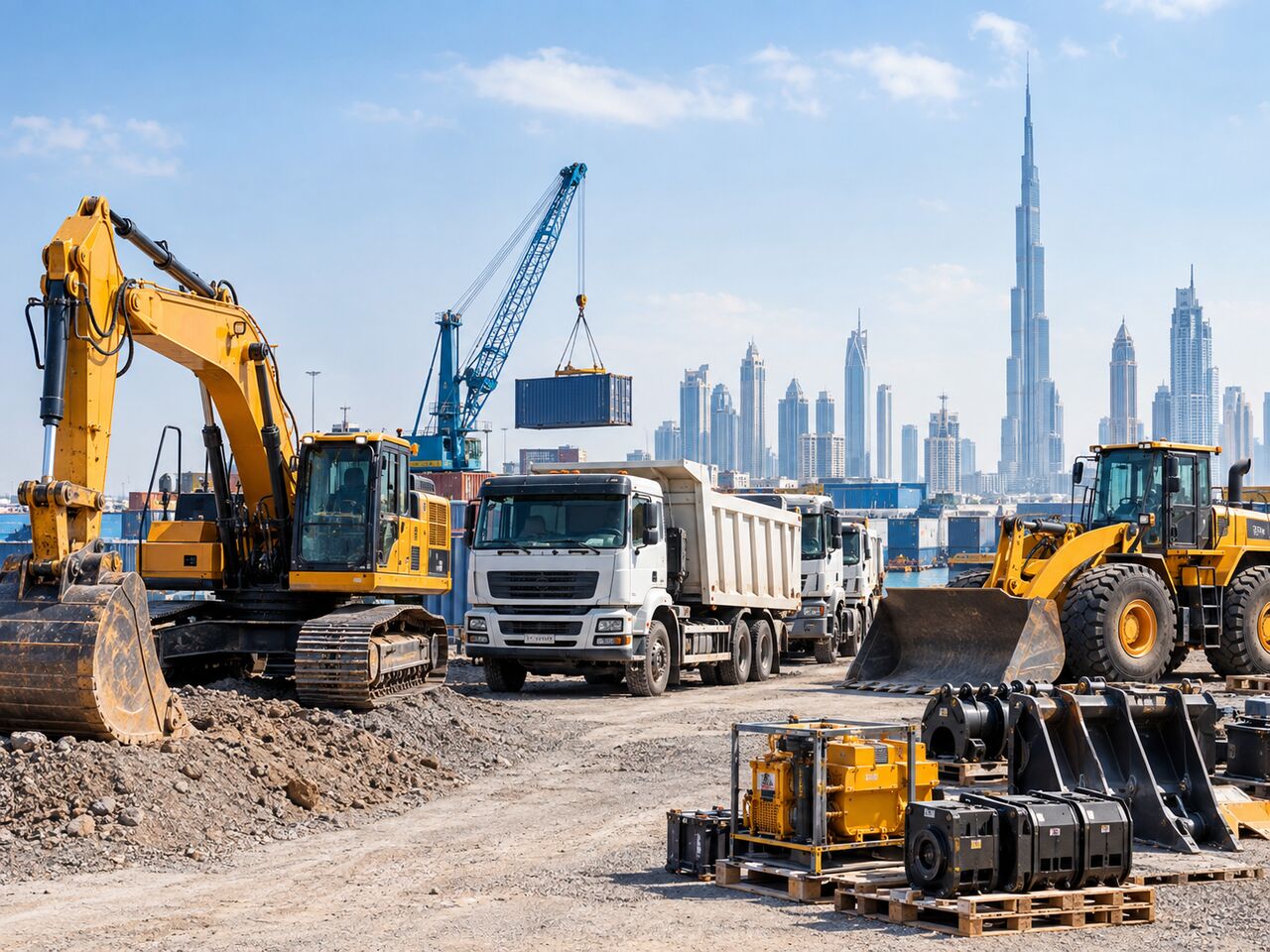 Dubai, Logistics, Flexible Heavy Equipment Solutions For Project Operations