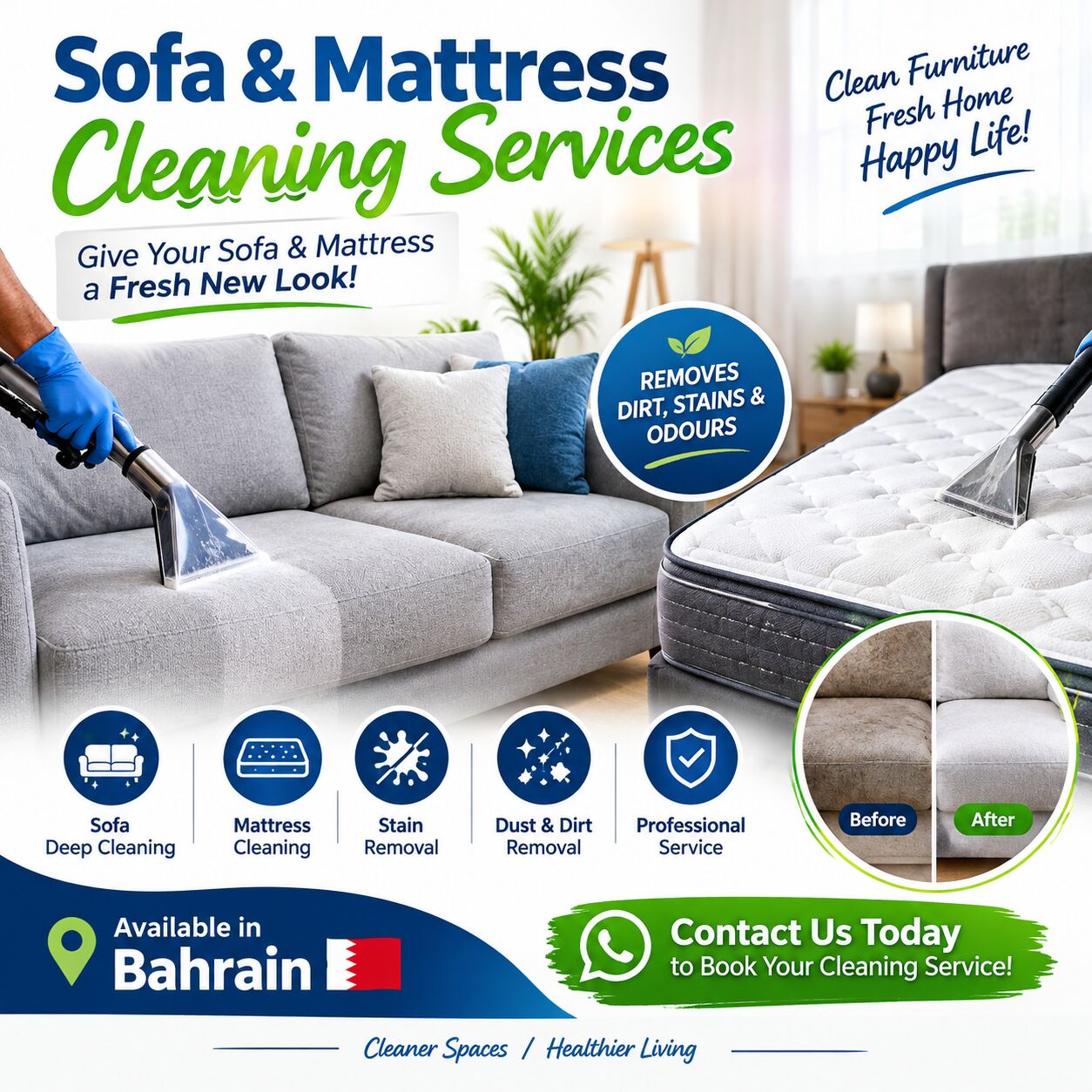 Manama, Cleaning, 🛋️ Sofa & Mattress Deep Cleaning Services