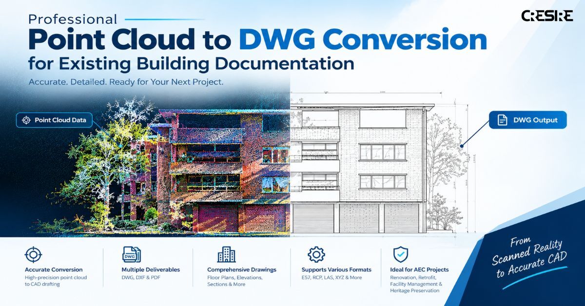New York, Business, Professional Point Cloud To DWG Conversion For Existing Building Documentation