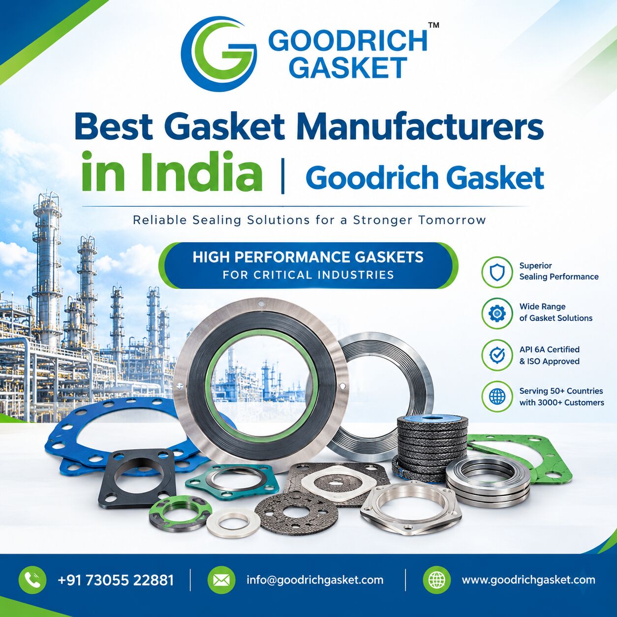 Chennai, Machinery, Top Gasket Manufacturers In Chennai, India | Goodrich Gasket
