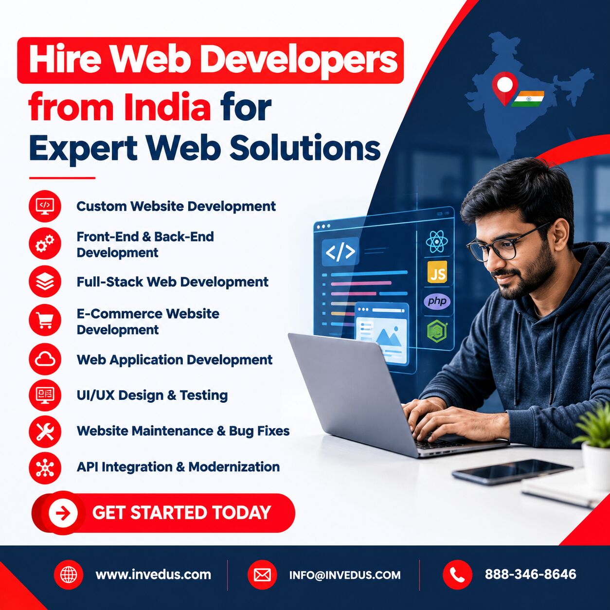 New York, Web Design & Development, Hire Web Developers From India For Scalable Web Projects