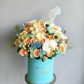 Buy Gender Reveal Floral Box Arrangement For Columbus Day 2026 Celebrations