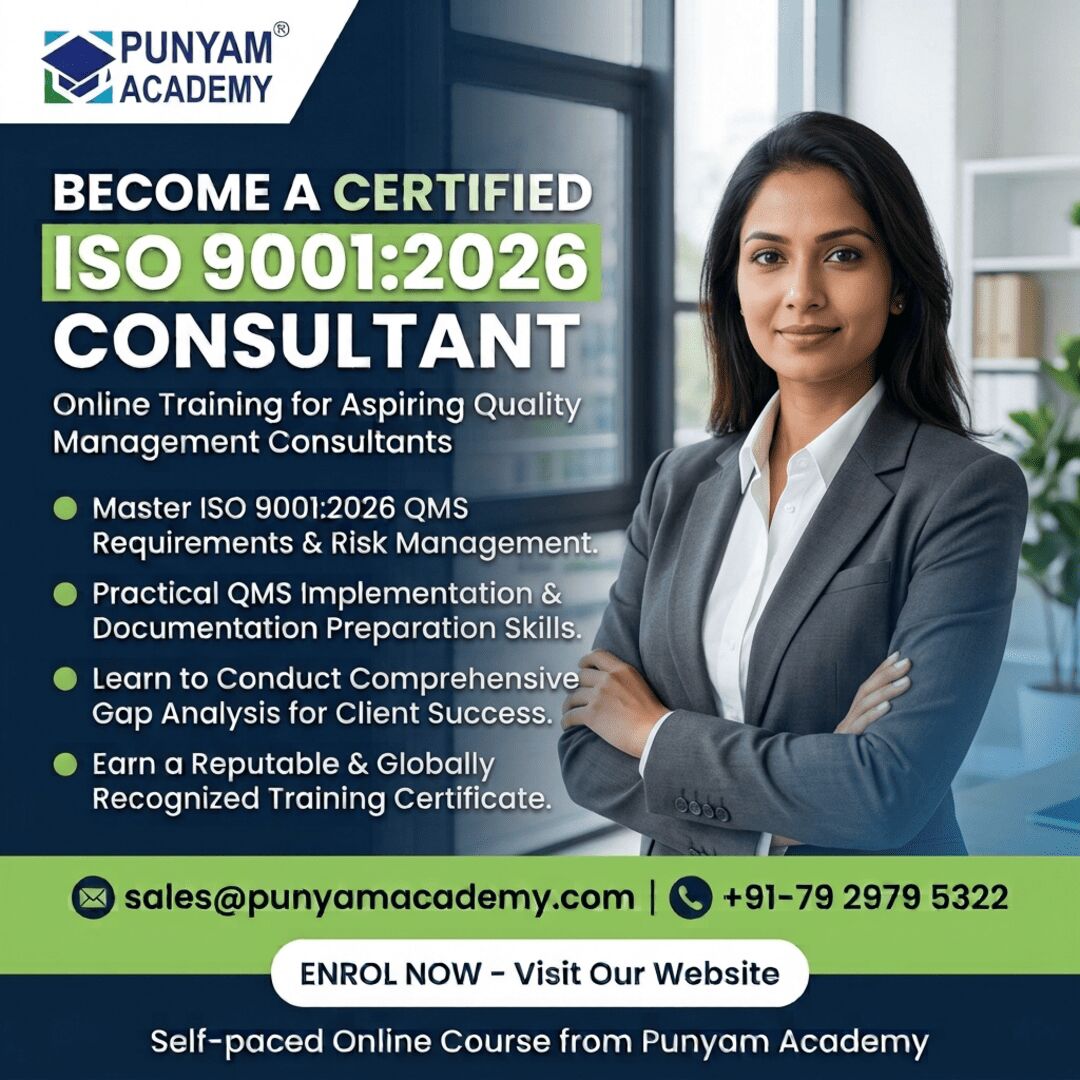Los Angeles, Business, Online ISO 9001:2026 Consultant Training