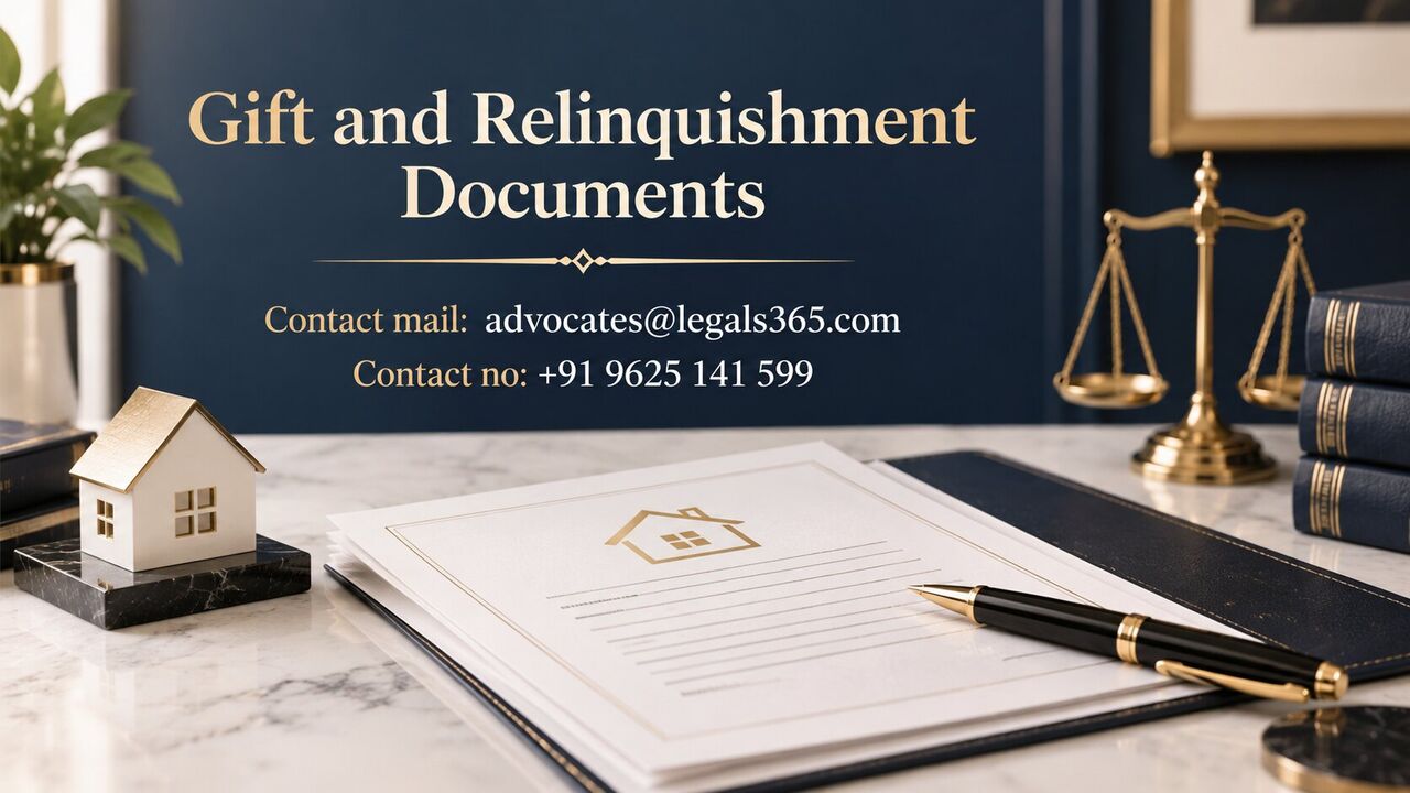 Ghaziabad, Legal, Need Help With Gift And Relinquishment Documents? Get Professional Legal Guidance