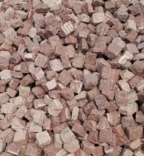 Faridabad, Materials, INR 23,  Red Granite Cobblestone Manufacturers Suppliers In Delhi NCR 9311658285