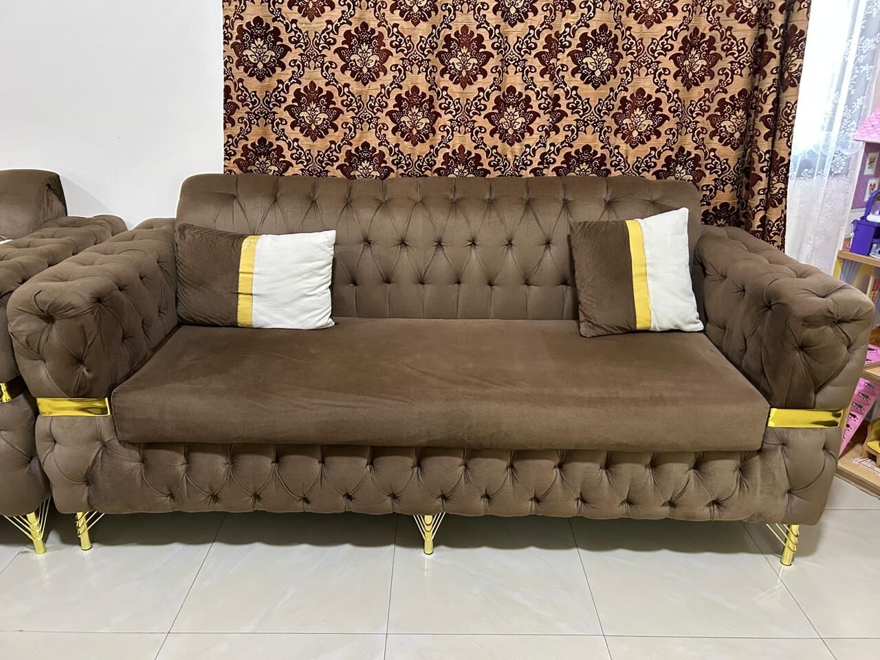Al Rehab, Furniture, SAR 2150,  LED With Trolley, 7-Seater Sofa Set & Kids Doll Home