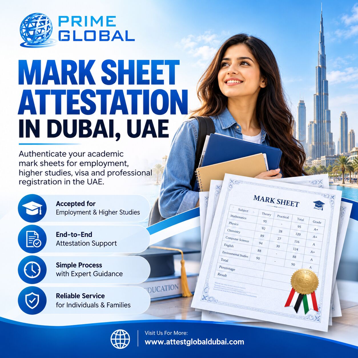Dubai, Legal, Mark Sheet Attestation Services In Dubai, UAE