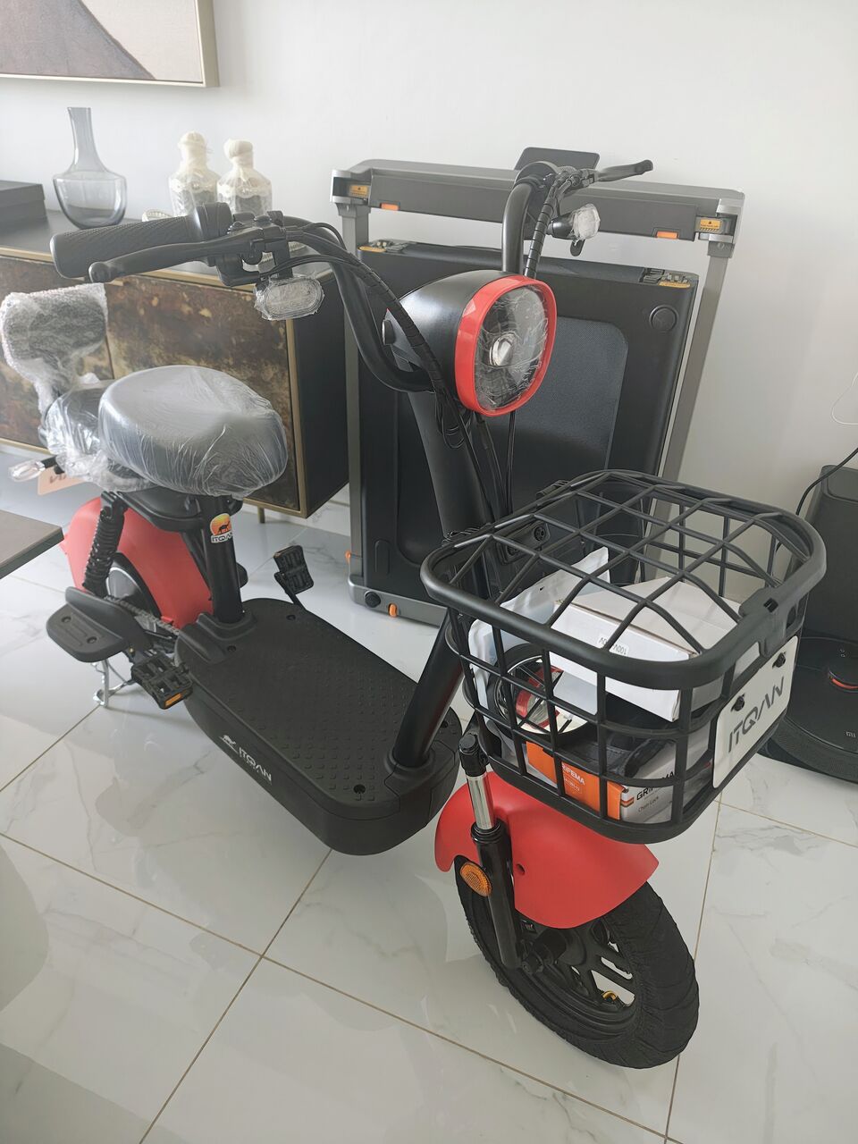 Al Malqa, Bicycles, SAR 1400,  Brand New ITQAN RASEEL E-Bike - O KM - Red - Riyadh