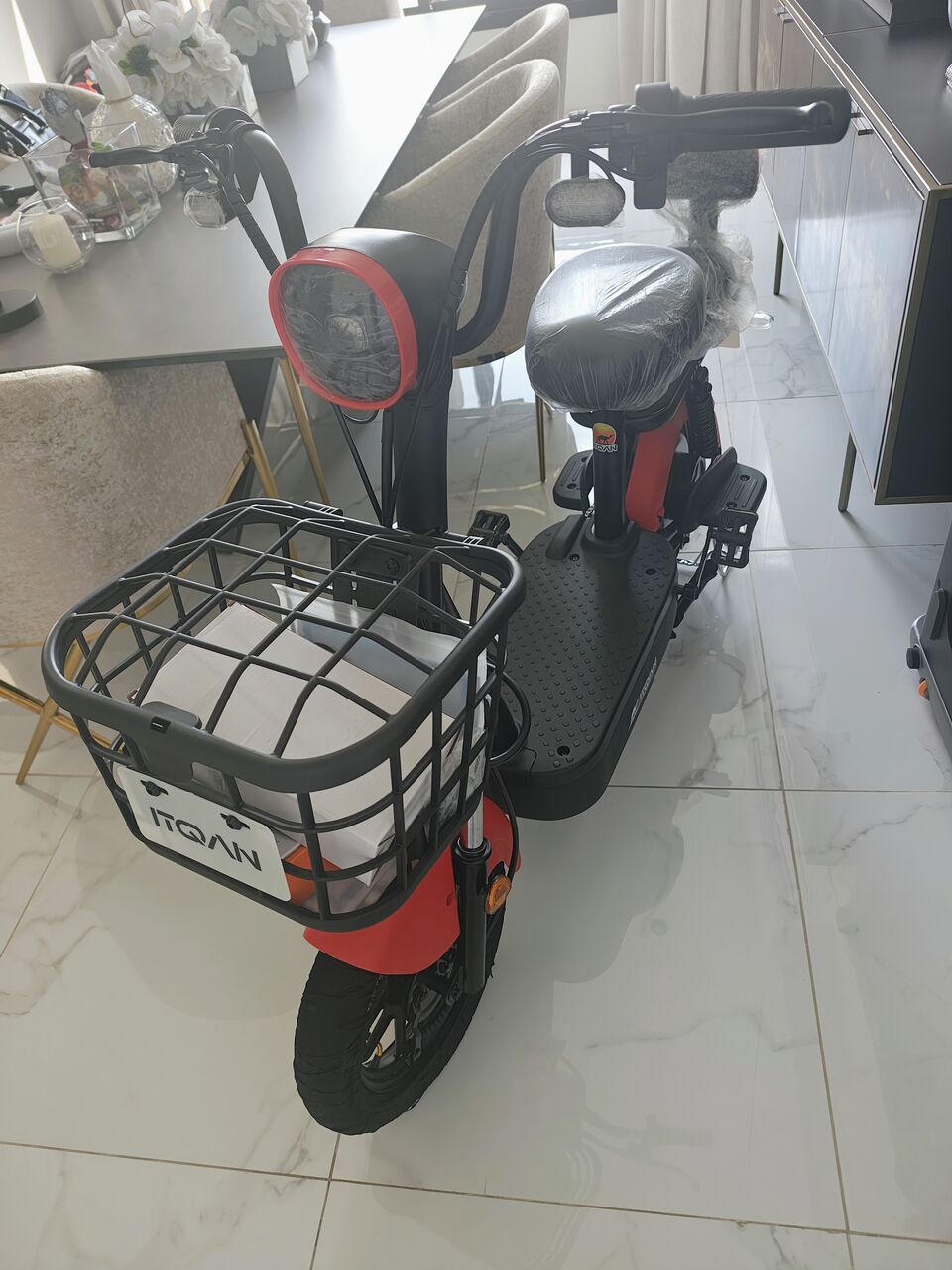 Al Malqa, Bicycles, SAR 1400,  Brand New ITQAN RASEEL E-Bike - O KM - Red - Riyadh