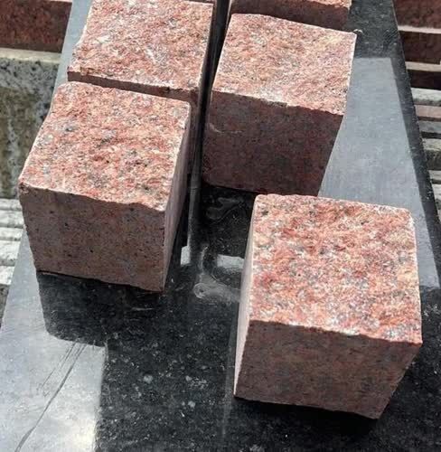 Faridabad, Materials, INR 23,  Red Granite Landscape Cobblestone Exporter In Delhi NCR 9311658285