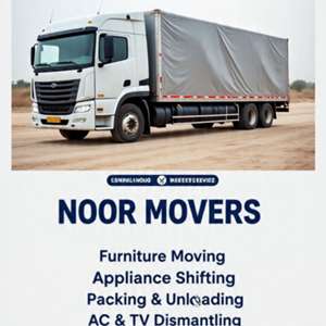 NOOR MOVING STUFF HOUSE SHIFTING CAMPANY PROFESSIONAI TEAM REASONABLE PRICE DYAN.TRUCK