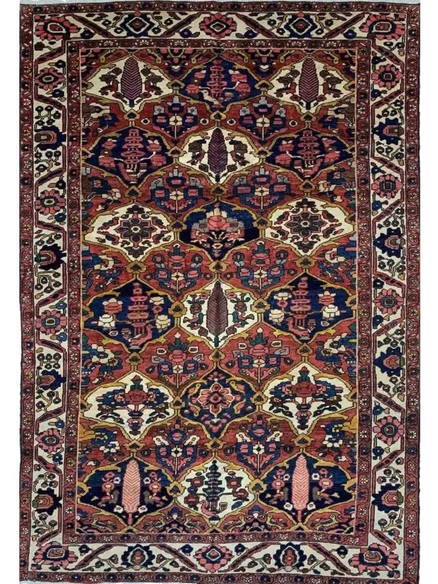 New York, Furniture, USD 4300,  7x10 Antique Persian Bakhtiari Area Rug In DFW TX