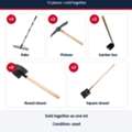 SAR 240,  Construction And Garden Hand Tools - 12 Pcs (Shovels, Picks, Rakes)