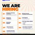 We Are Hiring &ndash; Multiple Positions