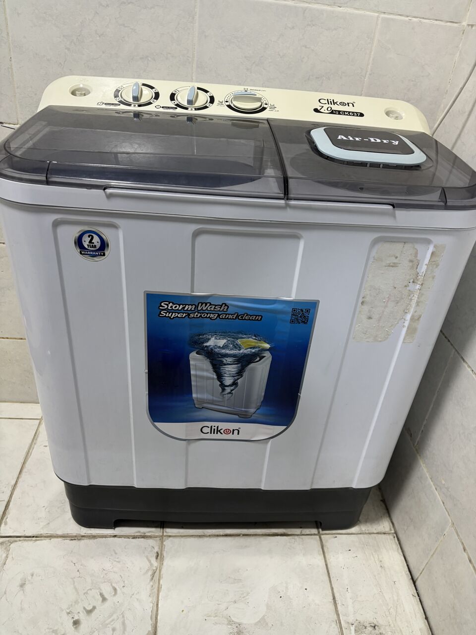 Jubail, Household Items, SAR 250,  Clikon Semi Automatic Washing Machine 7kg