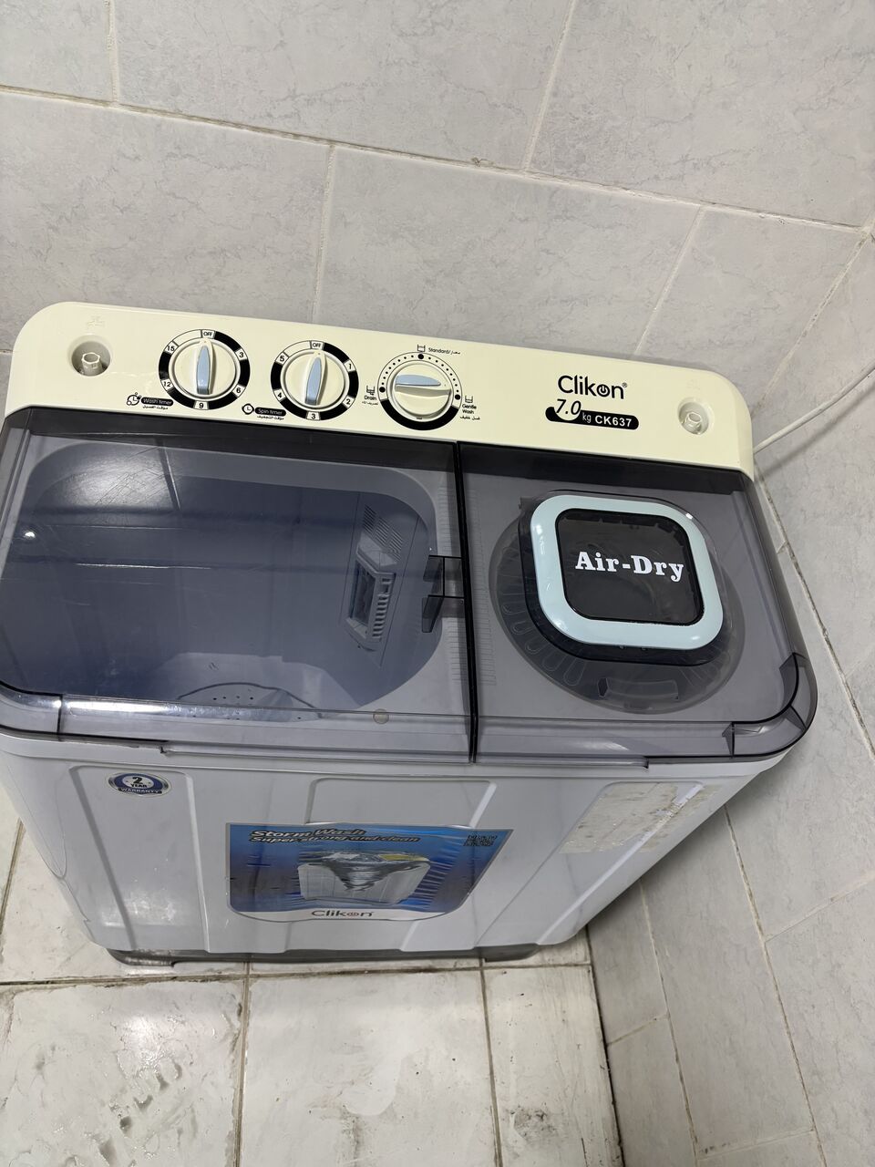Jubail, Household Items, SAR 250,  Clikon Semi Automatic Washing Machine 7kg