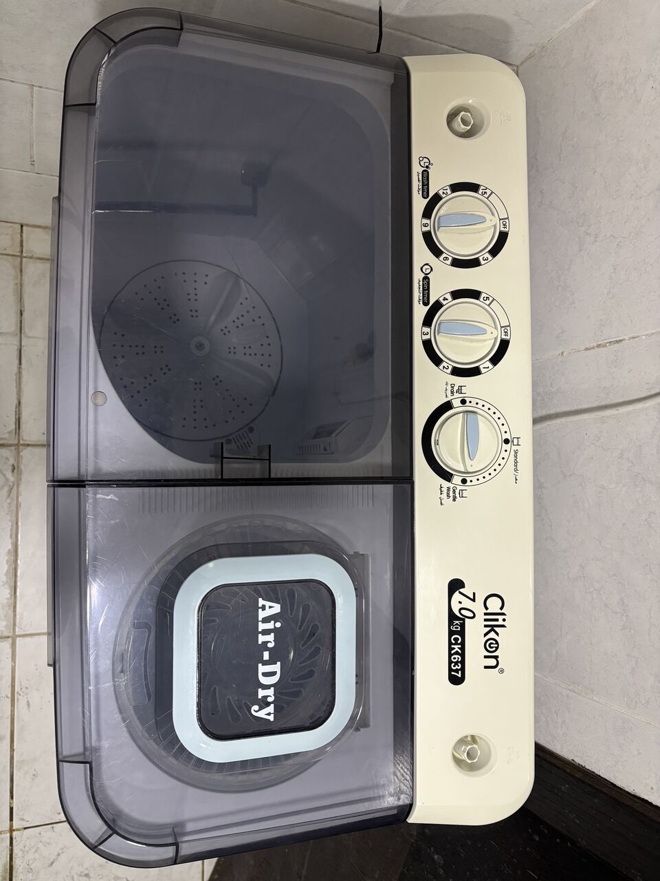 Jubail, Household Items, SAR 250,  Clikon Semi Automatic Washing Machine 7kg
