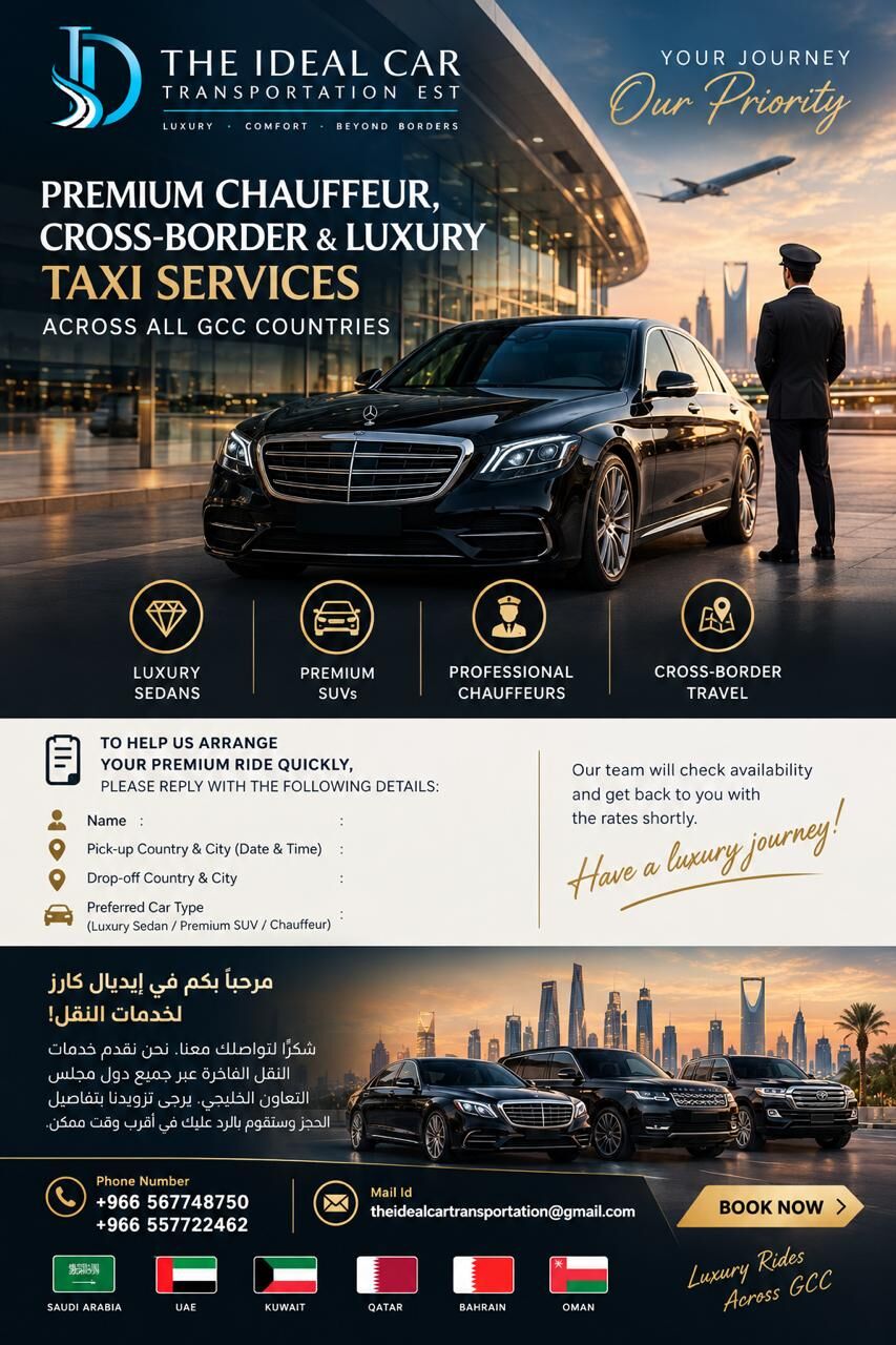 Riyadh, Passenger Transport, Premium GCC Transportation ~ Driver