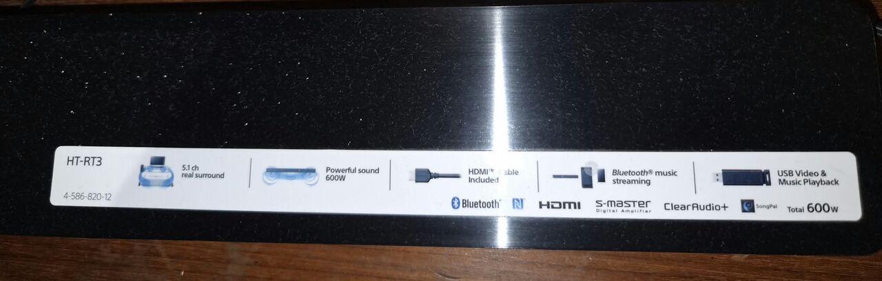 Khobar, Electronics, SAR 700,  Sony HT-RT3 Home Theatre Sound System &ndash; 600W &ndash; Excellent Condition