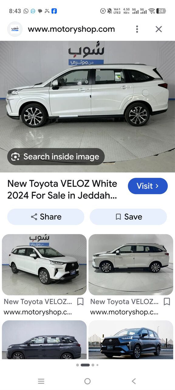 Khobar, Vehicle Lease Transfer, SAR 75000,  Toyota Veloz 24 Model