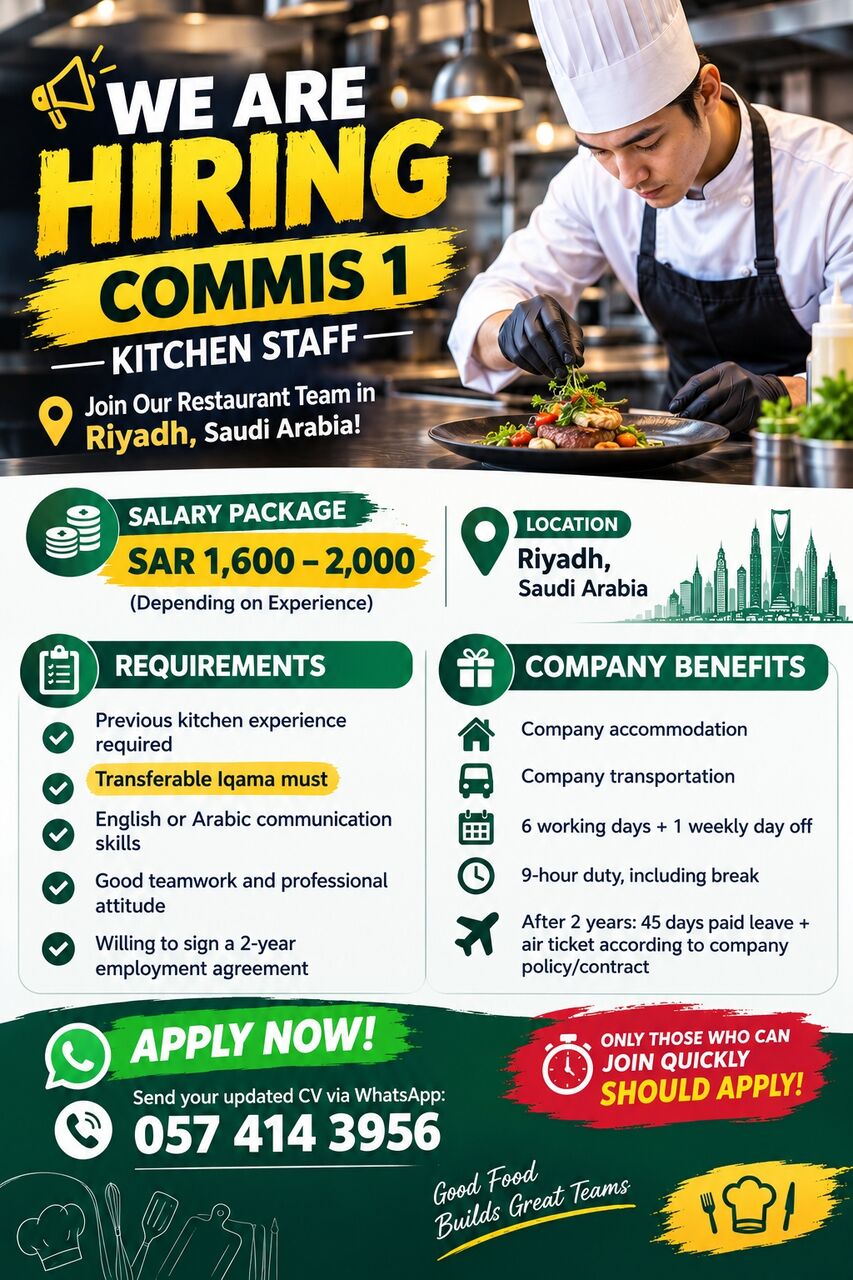 Olaya, Jobs, Commi 1