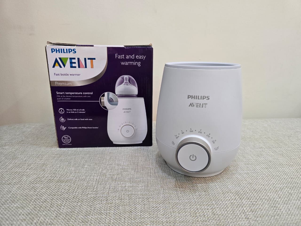 Jeddah, Baby & Kid Stuff, SAR 175,  Philips Fast Bottle Warmer With Smart Temperature Control:  Premium Model. Like New