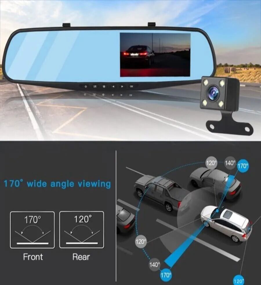 Manama, Auto Parts, BHD 14,  Vehicle Blackbox DVR Rearview Mirror Dash Camera