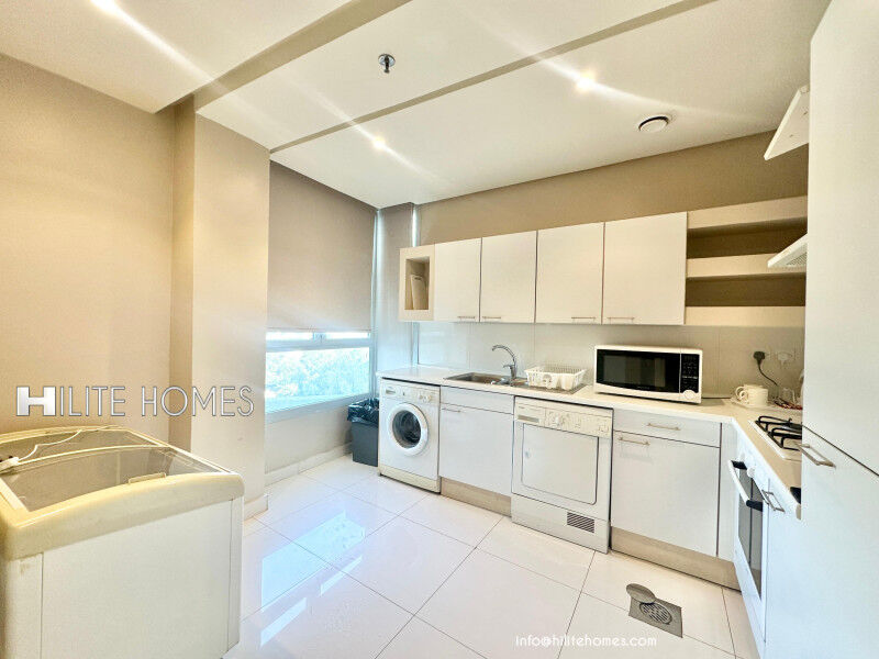 Fintas, Apartments, Flats, Houses & Villas, KWD 750/month,  2 BR,  Furnished Two Bedroom Sea View Apartment Located In Fintas