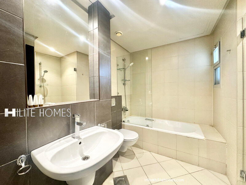Fintas, Apartments, Flats, Houses & Villas, KWD 750/month,  2 BR,  Furnished Two Bedroom Sea View Apartment Located In Fintas