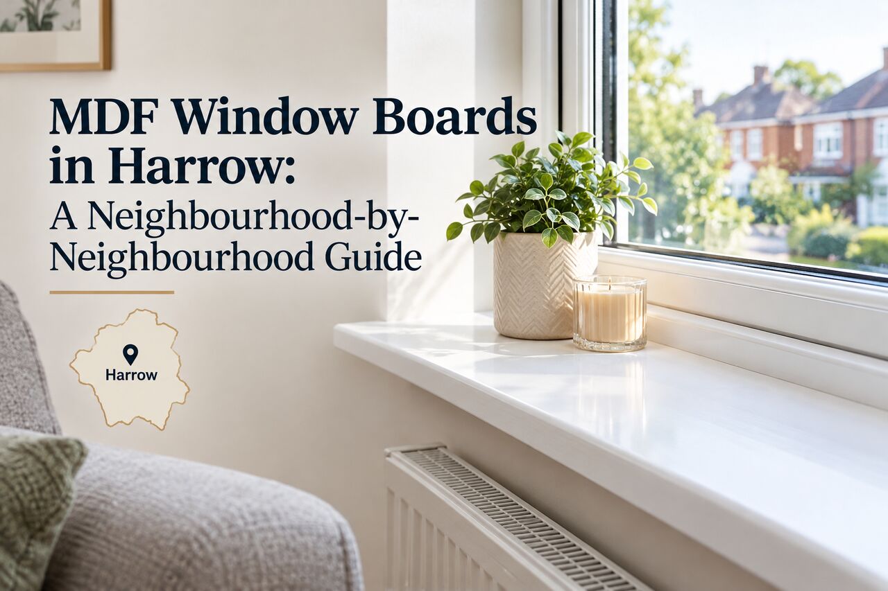 London, Materials, GBP 1,  Premium MDF Window Boards &ndash; Moisture Resistant, Pre-Primed & Ready To Fit
