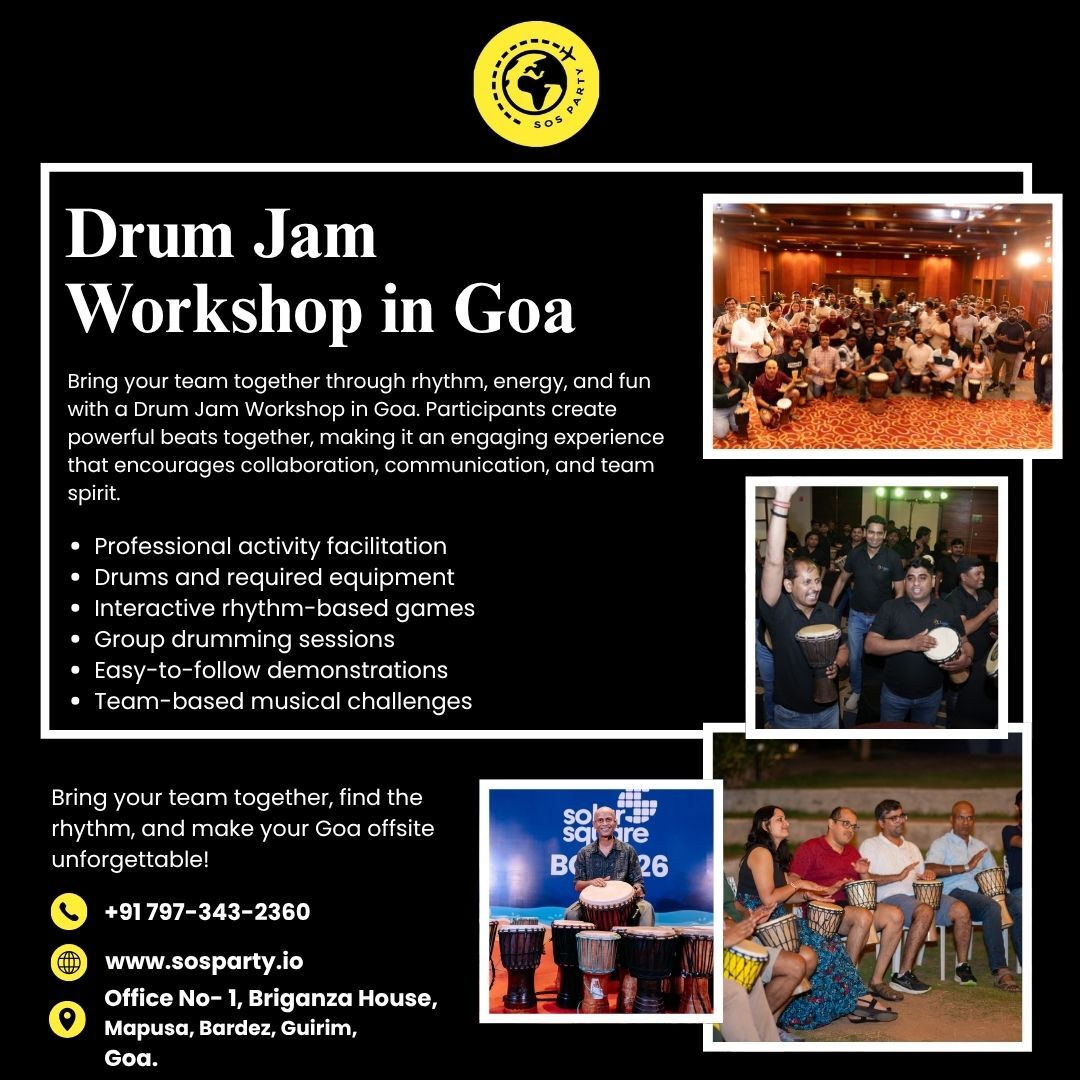 Goa, Event Planning, Team Drumming Activities In Goa