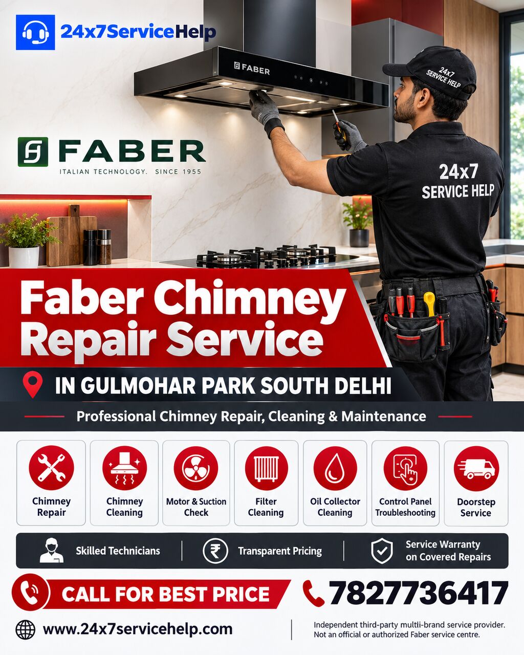 New Delhi, Appliance Repair, Reliable Ventilation Solutions With Faber Chimney Repair Service In Gulmohar Park South De