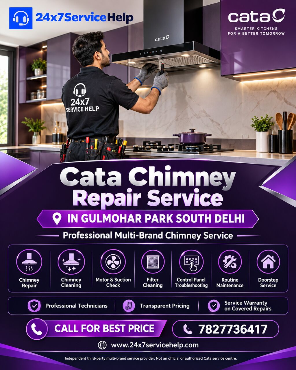 New Delhi, Appliance Repair, Expert Chimney Maintenance With Cata Chimney Repair Service In Gulmohar Park South Delhi