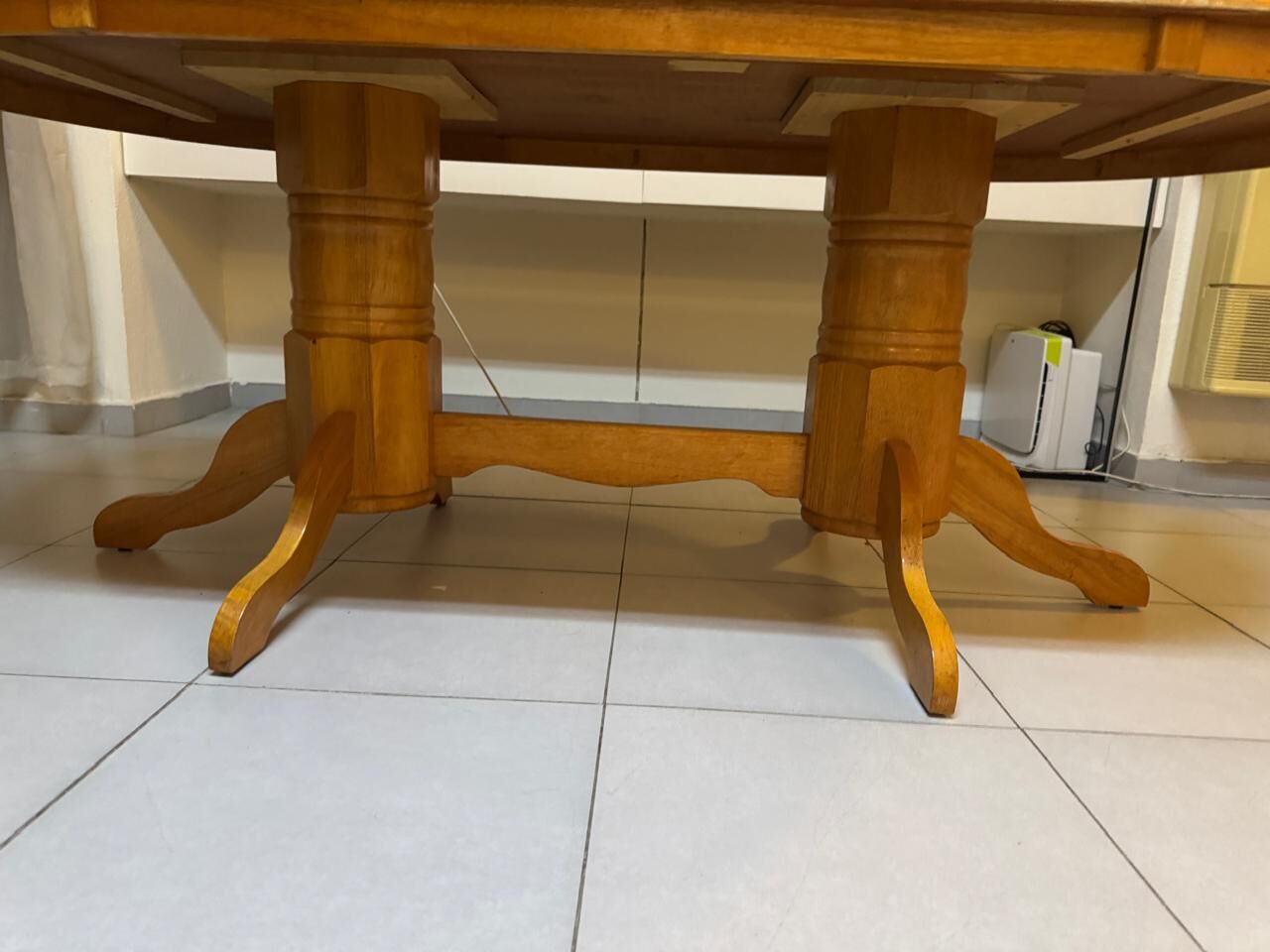 Dammam, Furniture, SAR 400,  URGENT SALE: Solid Wood Dining Table
