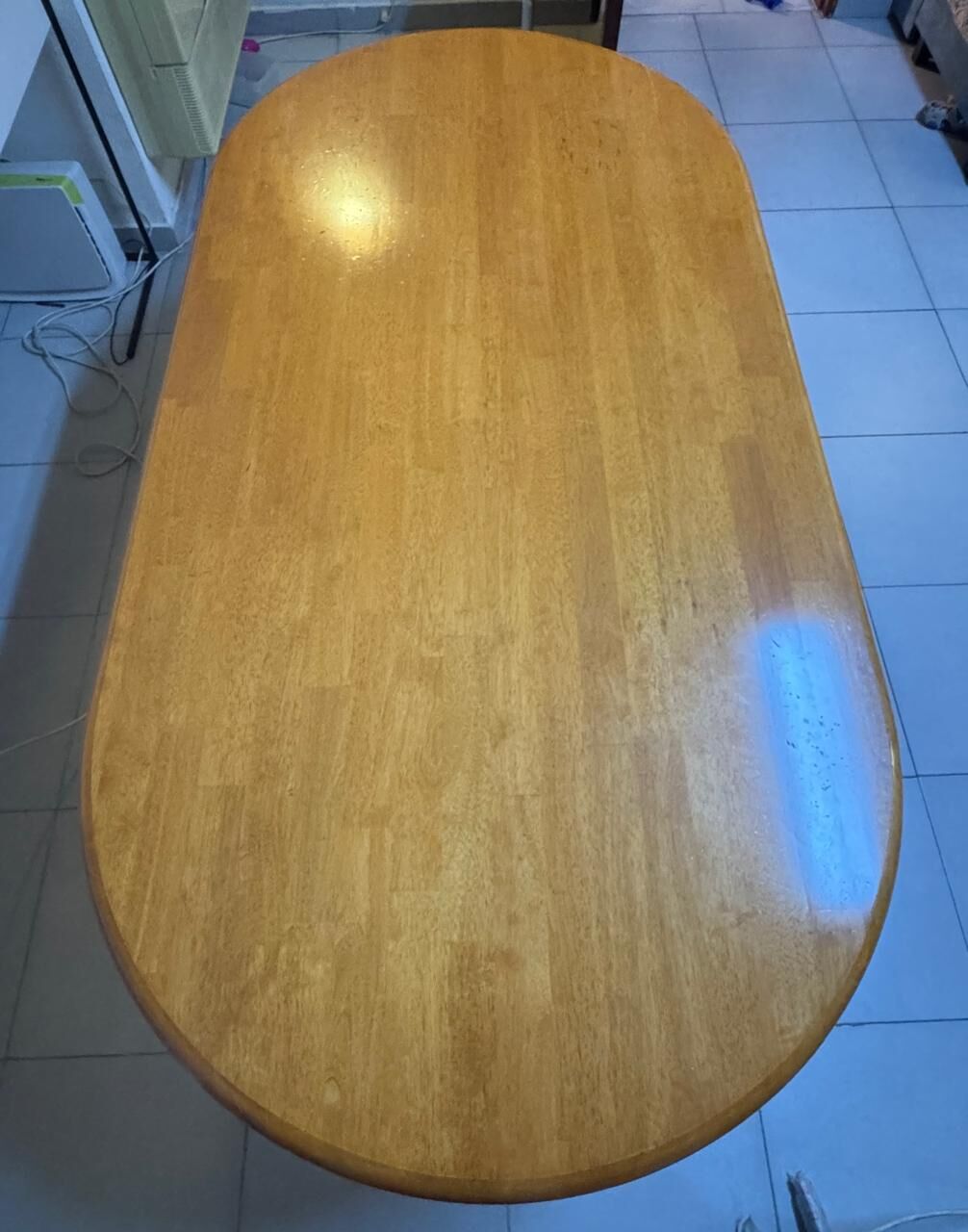 Dammam, Furniture, SAR 400,  URGENT SALE: Solid Wood Dining Table