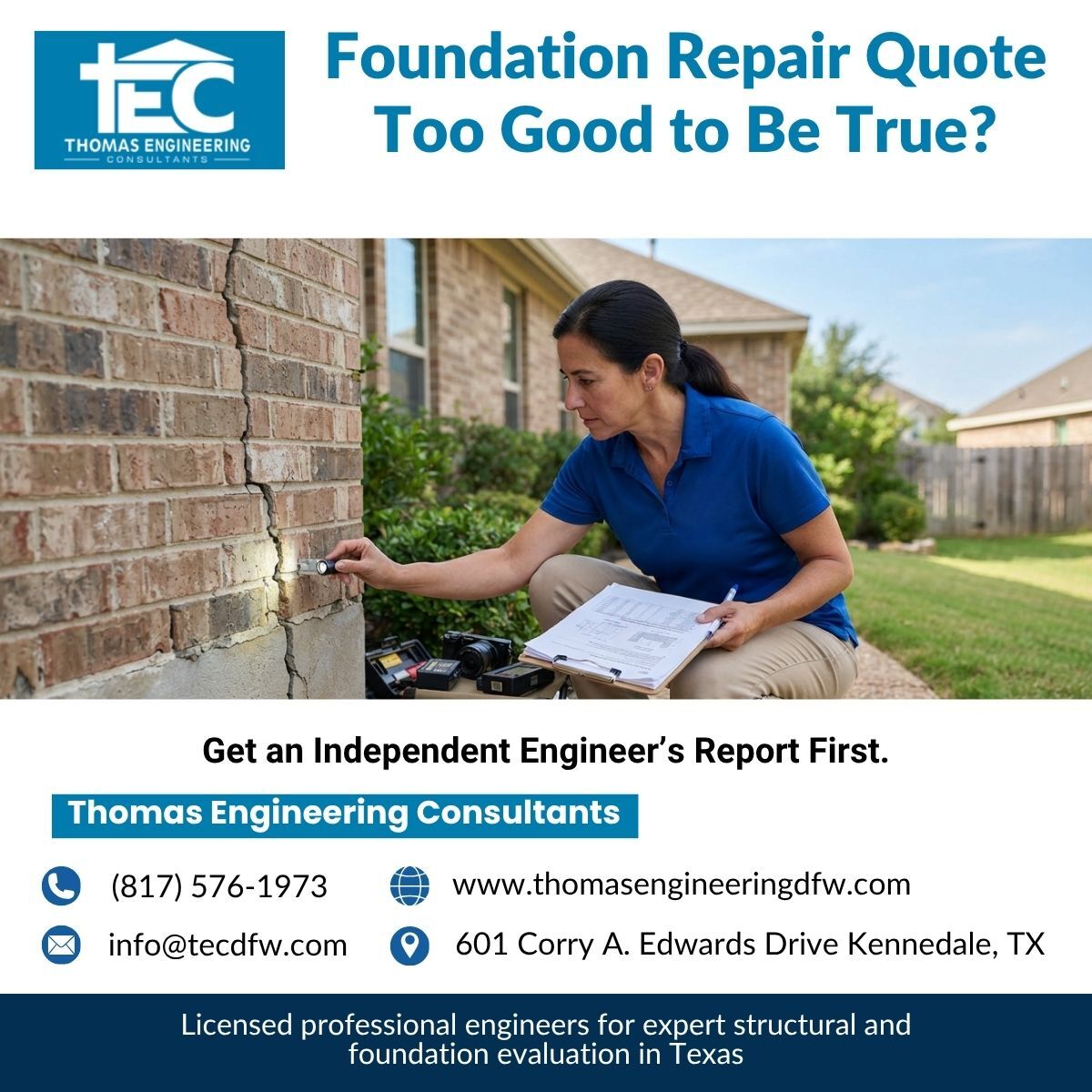Dallas, Construction, Foundation Repair Quote Too Good To Be True?