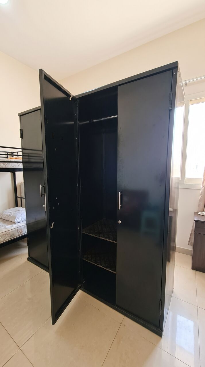 Manama, Furniture, BHD 65,  📣 FOR SALE: Heavy-Duty Custom Iron Wardrobe - Ideal For Staff & Workers Accommodation 📣