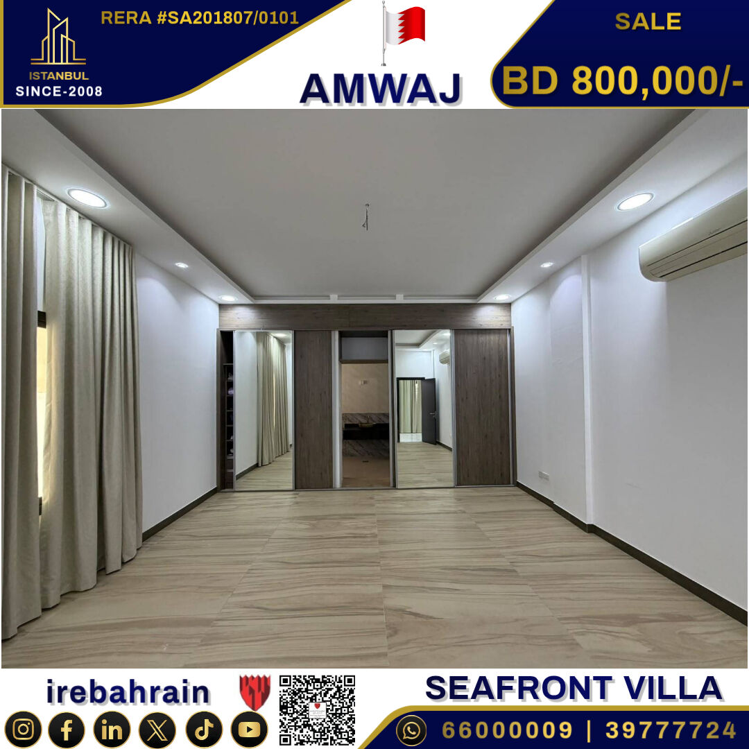 Amwaj Islands, Real Estate For Sale, BHD 800000,  6 BR,  Premium Villa With Direct Sea Access In Amwaj