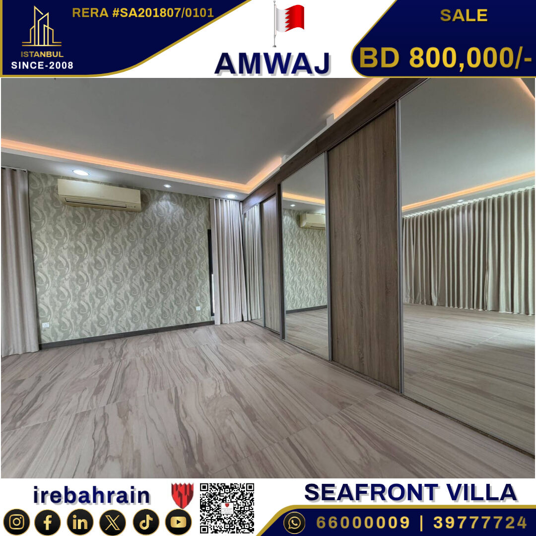 Amwaj Islands, Real Estate For Sale, BHD 800000,  6 BR,  Premium Villa With Direct Sea Access In Amwaj