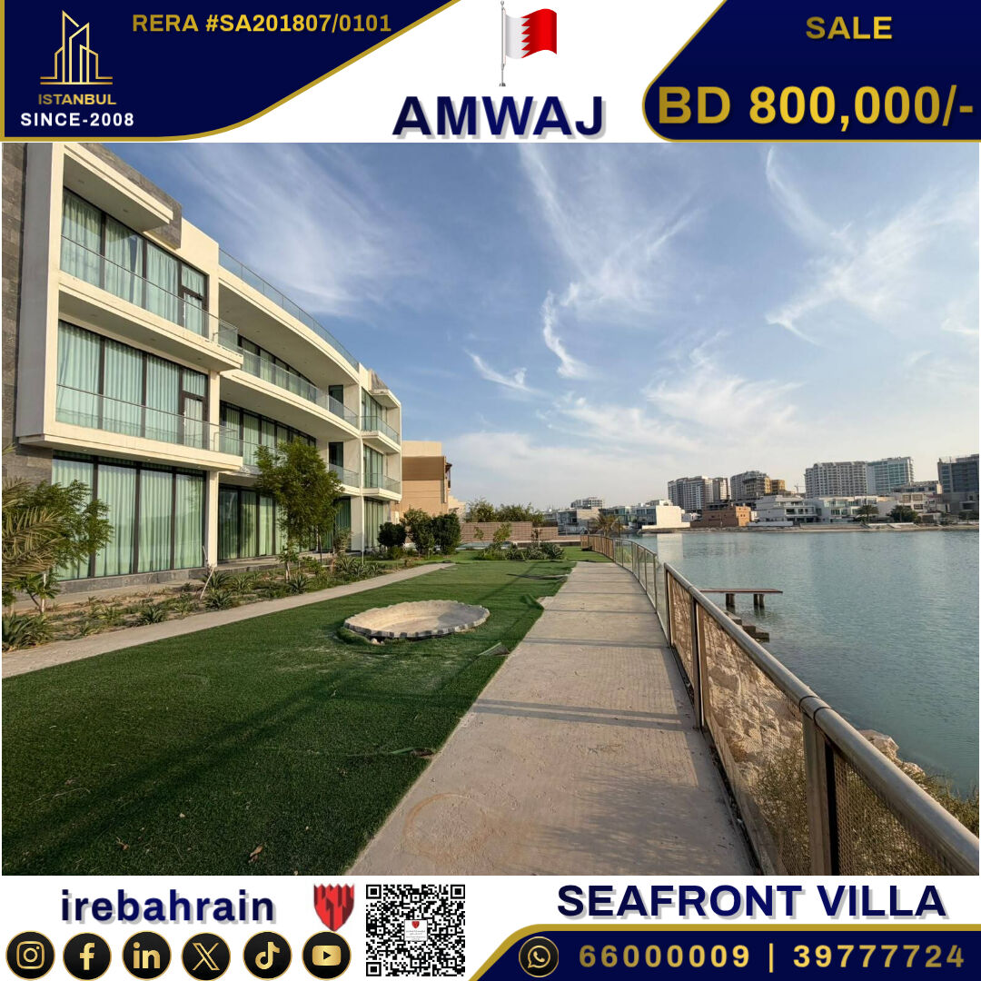 Amwaj Islands, Real Estate For Sale, BHD 800000,  6 BR,  Premium Villa With Direct Sea Access In Amwaj