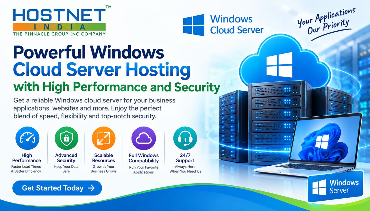 Jaipur, Technical, Powerful Windows Cloud Server Hosting With High Performance And Security