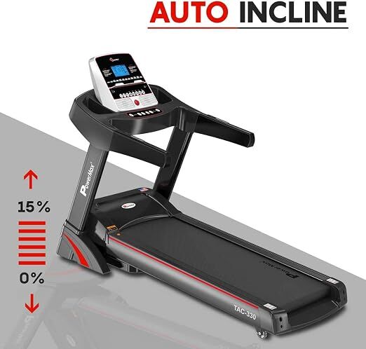 Jubail, Machinery, SAR 1100,  PowerMax TAC-330 Treadmill &ndash; 6 HP Peak, Auto Incline, Excellent Condition