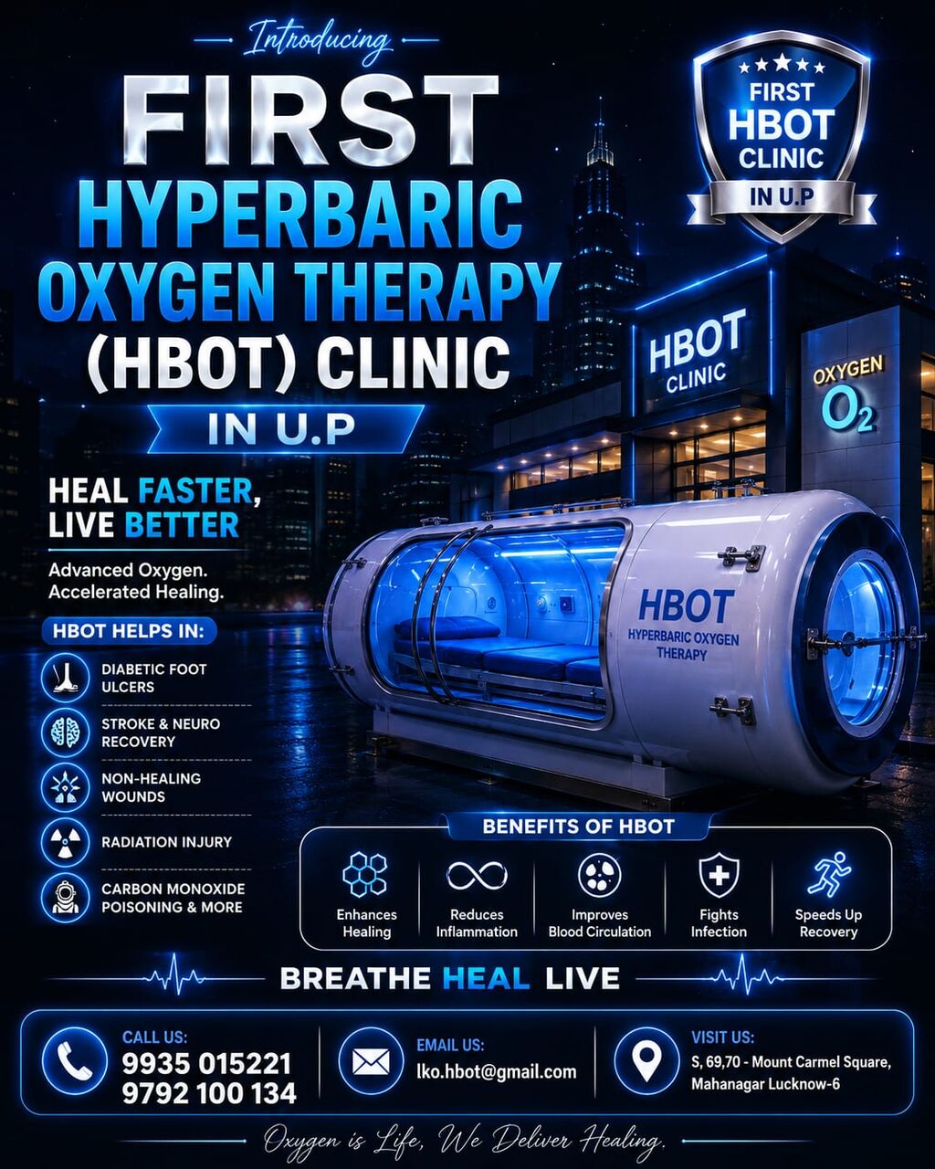 Lucknow, Health, HBOT Lucknow