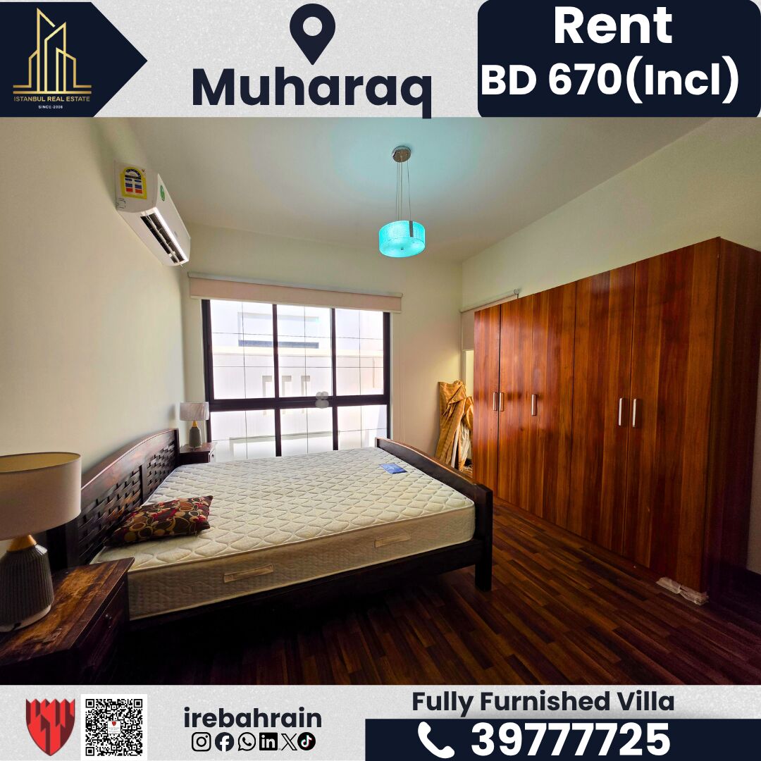 Muharraq, Villas, BHD 670,  Furnished,  Fully Furnished Villa For Rent In Muharraq &ndash; Inclusive Of EWA